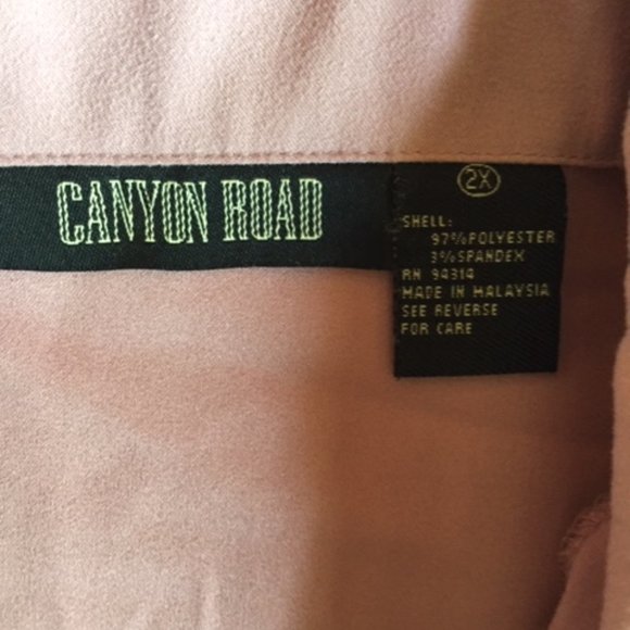 Canyon Road, blouse, mauve, 2x - Picture 3 of 5